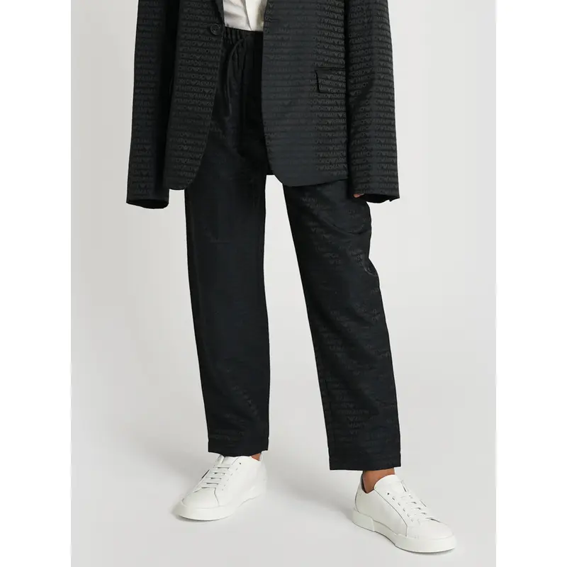 Emporio Armani Boys Branded Trousers in Navy