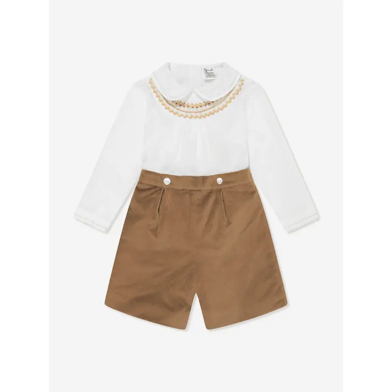 Sarah Louise Boys Buster Suit in Brown