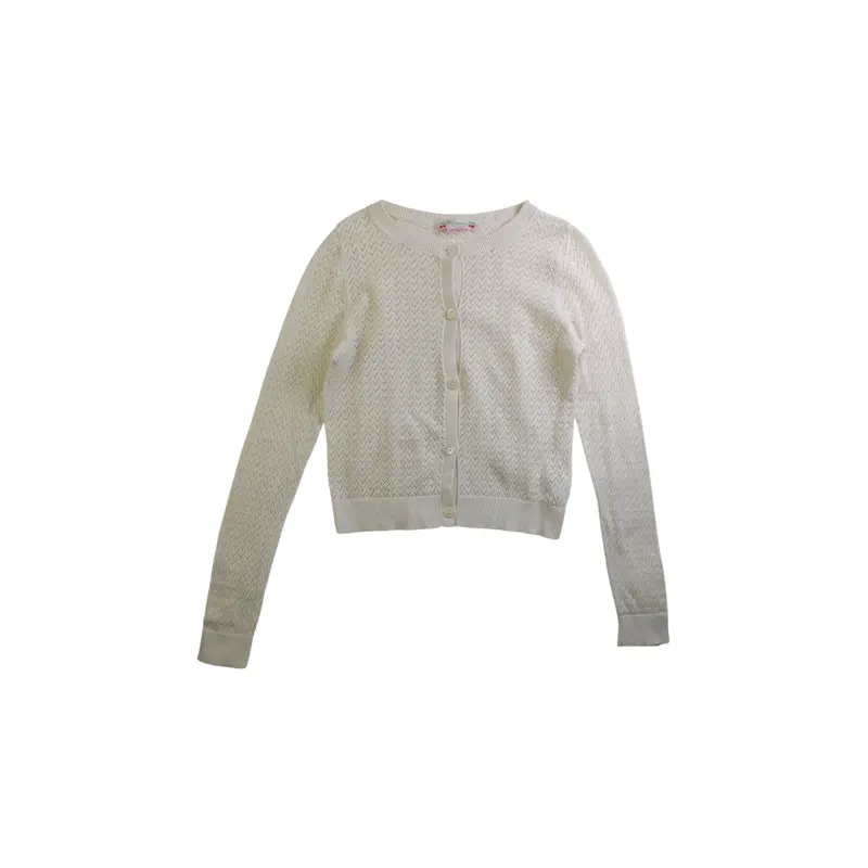 Bonpoint Button-Up Knit Cardigan, Size 8Y