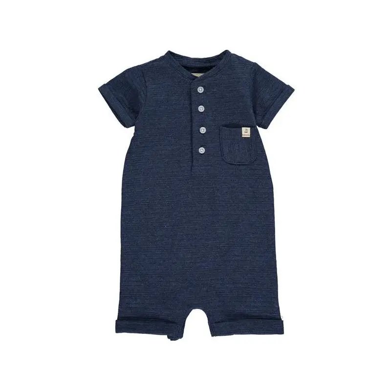 Camborne Nay Ribbed Henley Romper