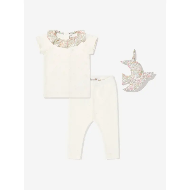 Bonpoint Baby Girls Daisie Gift Set in Ivory