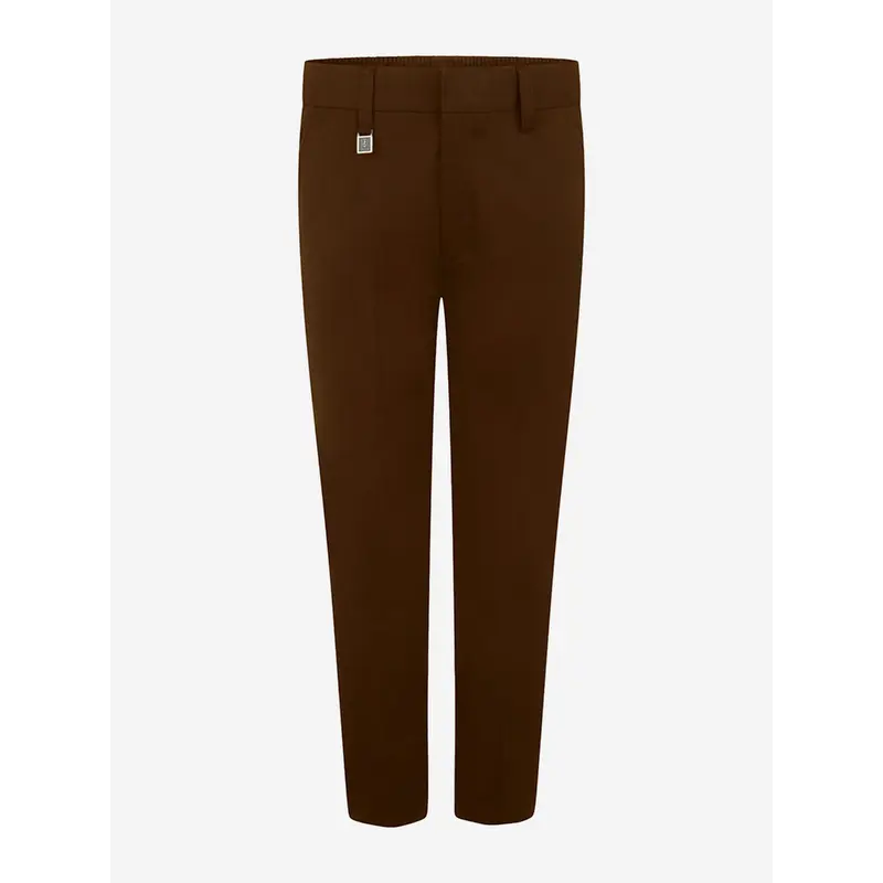 Zeco Boys School Standard Fit Trousers in Brown
