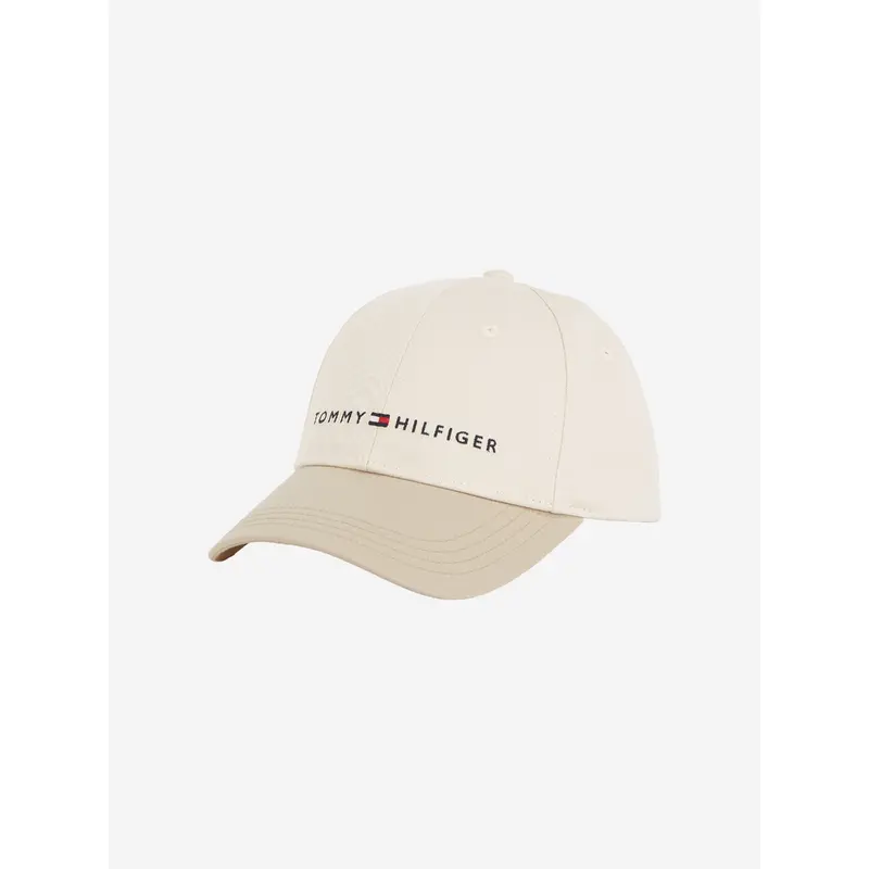 Tommy Hilfiger Kids Essential Colourblock Cap in Ivory