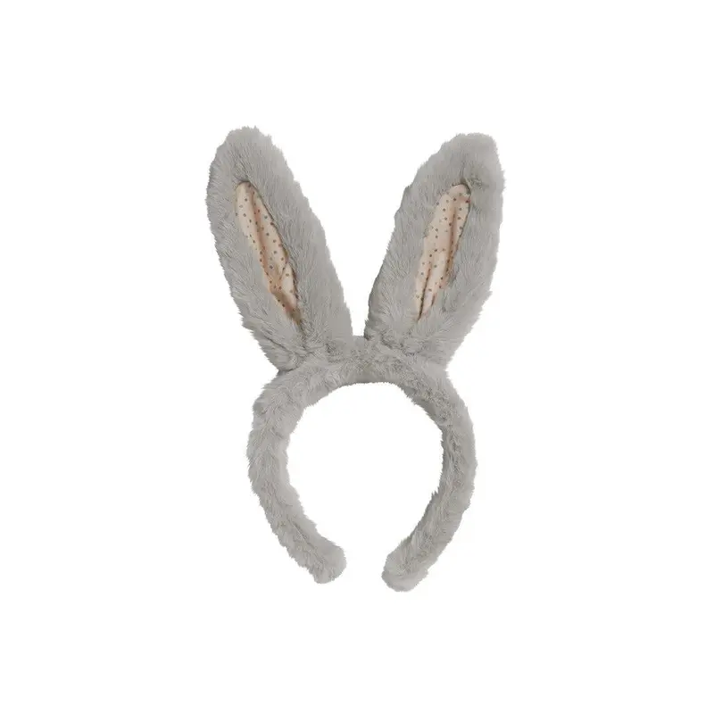 Olli Ella Fluffle Bunny Ear Headband  - Smoke