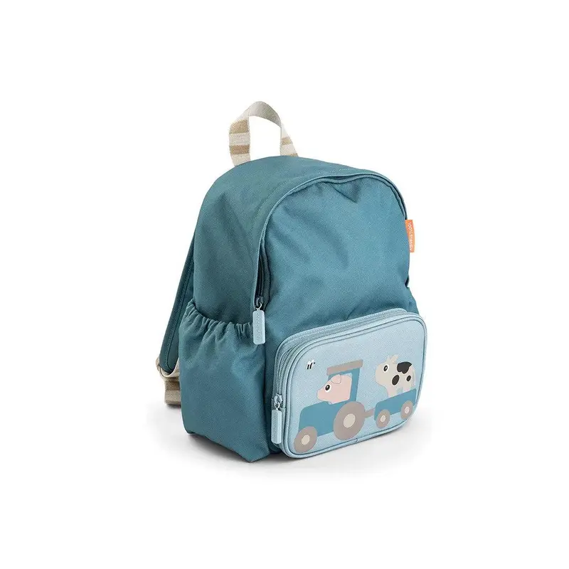 Done by Deer Kids Backpack - Tiny Farm Blue