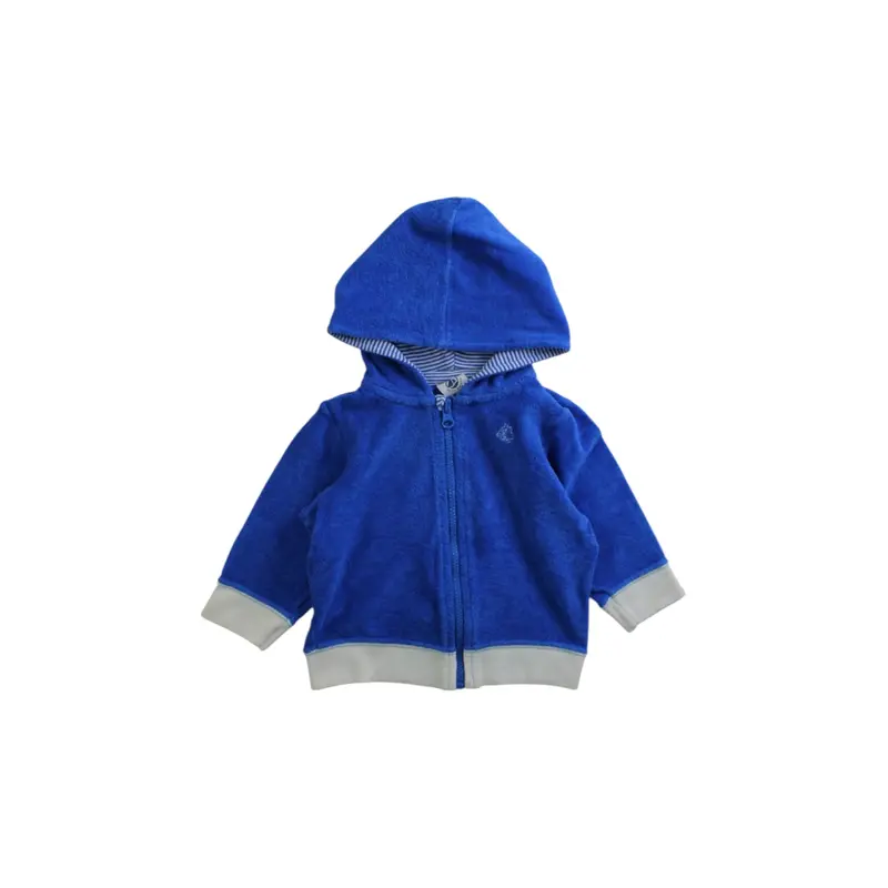 Petit Bateau Infant Zippered Sweatshirt 3-6M