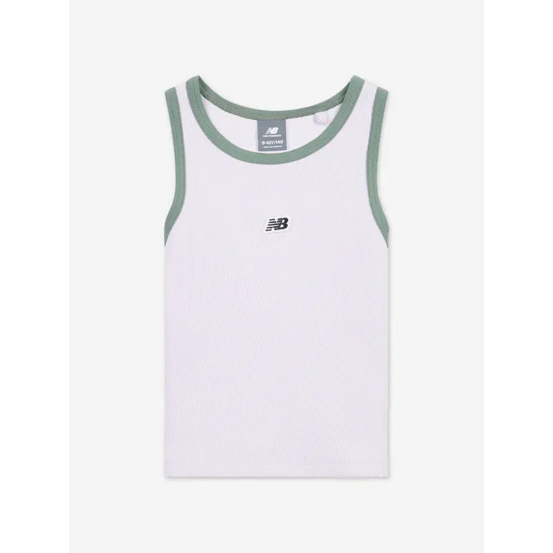 New Balance Girls Premium Rib Vest Top in Purple