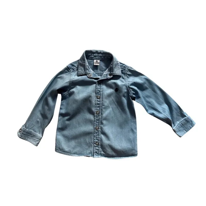 Petit Bateau Long Sleeve Polo 4T