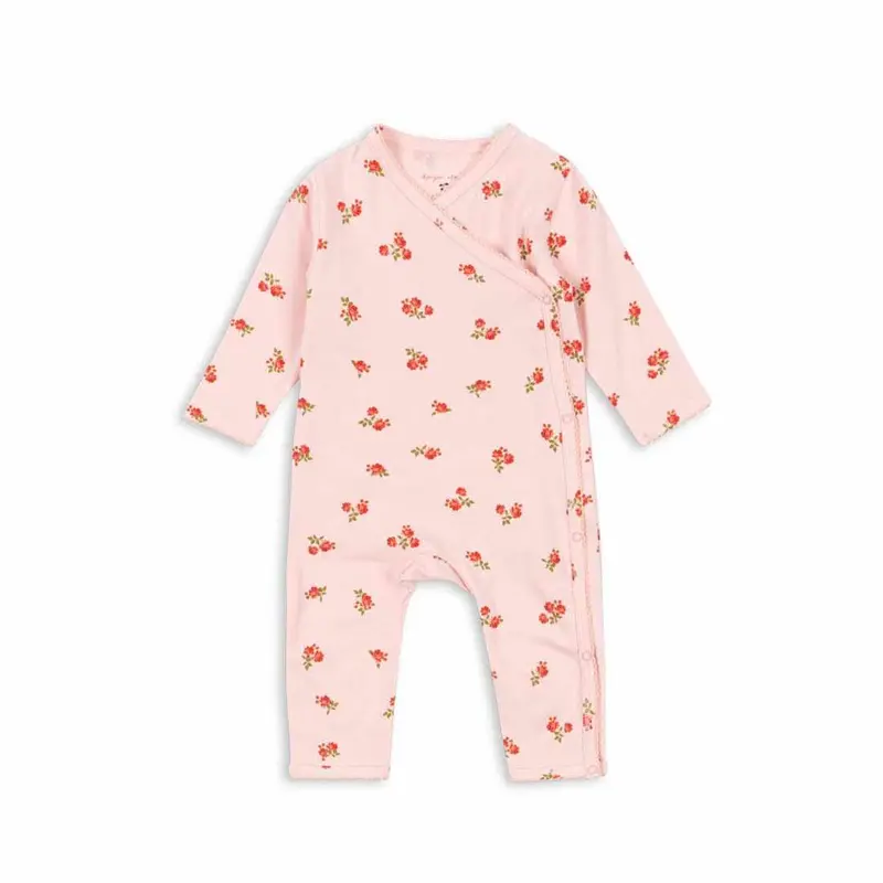 Konges Slojd Basic Newborn Onesie - Rosa Pink