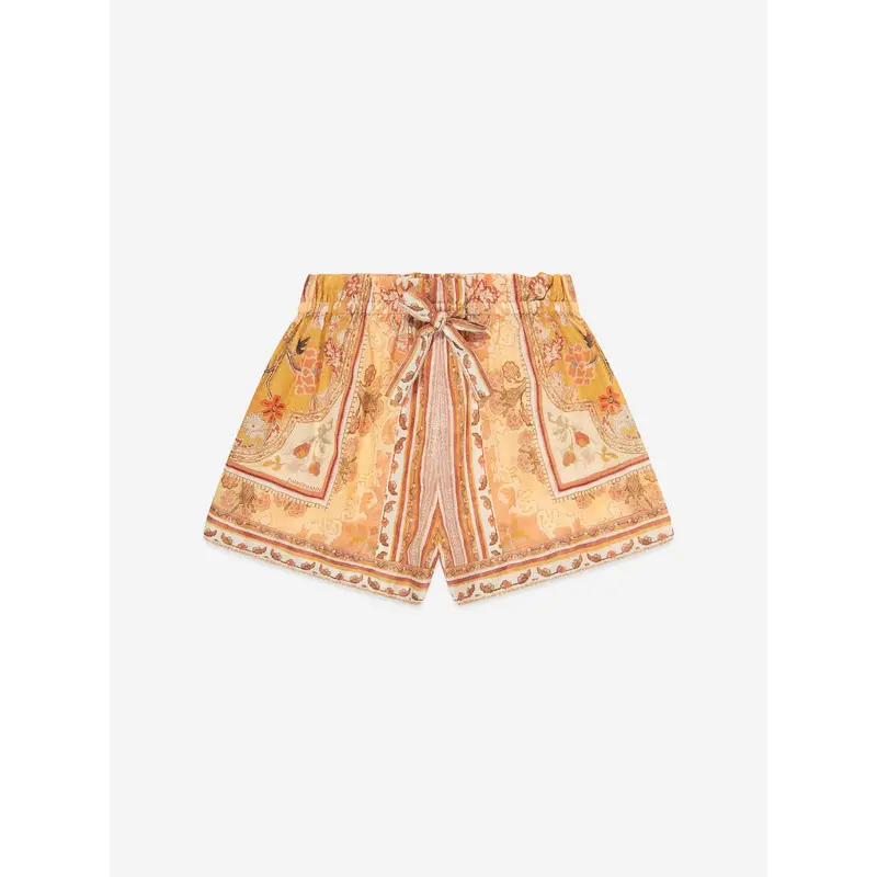 Zimmermann Girls Wylie Shorts in Orange