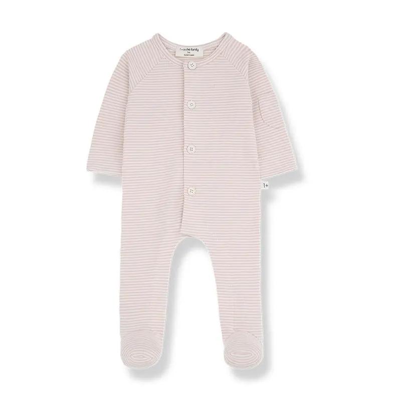 1+ In The Family Philipe Jumpsuit w/feet - Nude