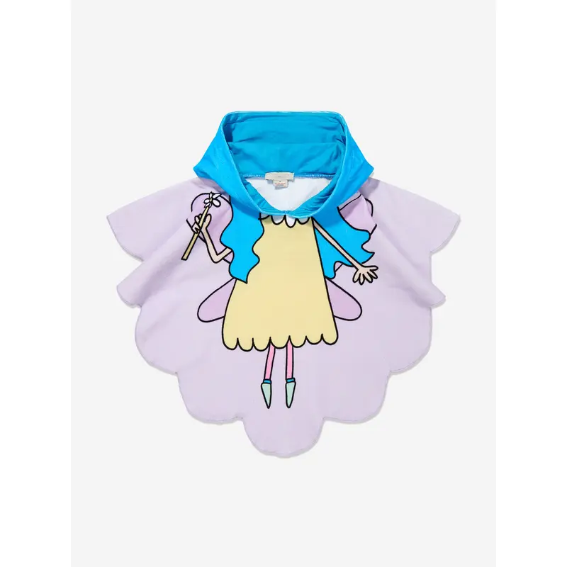 Stella McCartney Girls Fairy Hooded Towel in Purple
