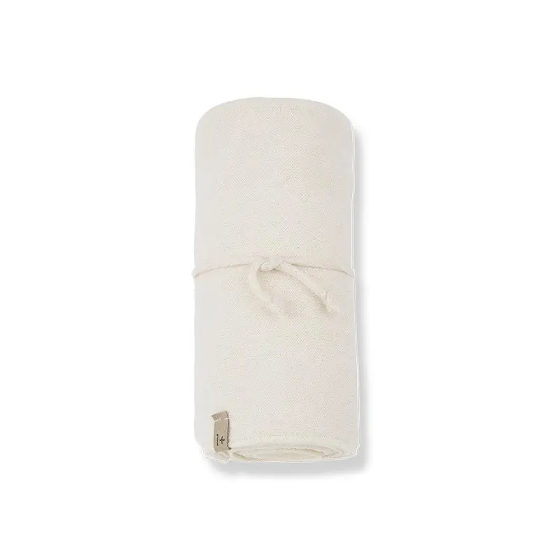 1+ In The Family Asis Blanket - Ecru