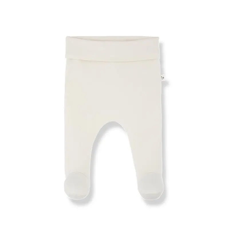 1+ In The Family May Leggings w/feet - Ecru