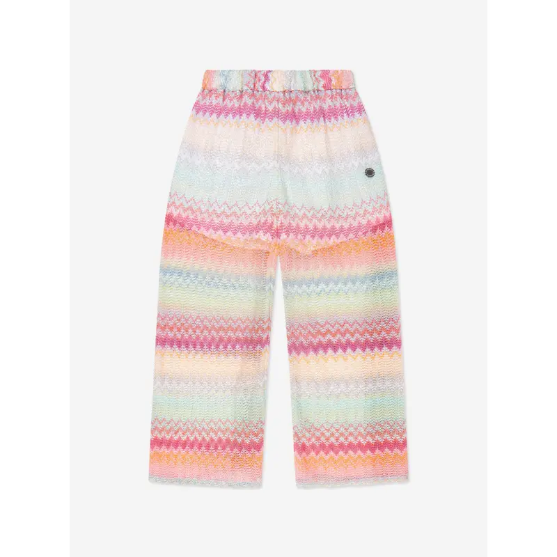 Missoni Girls Zigzag Trousers in Multicolour