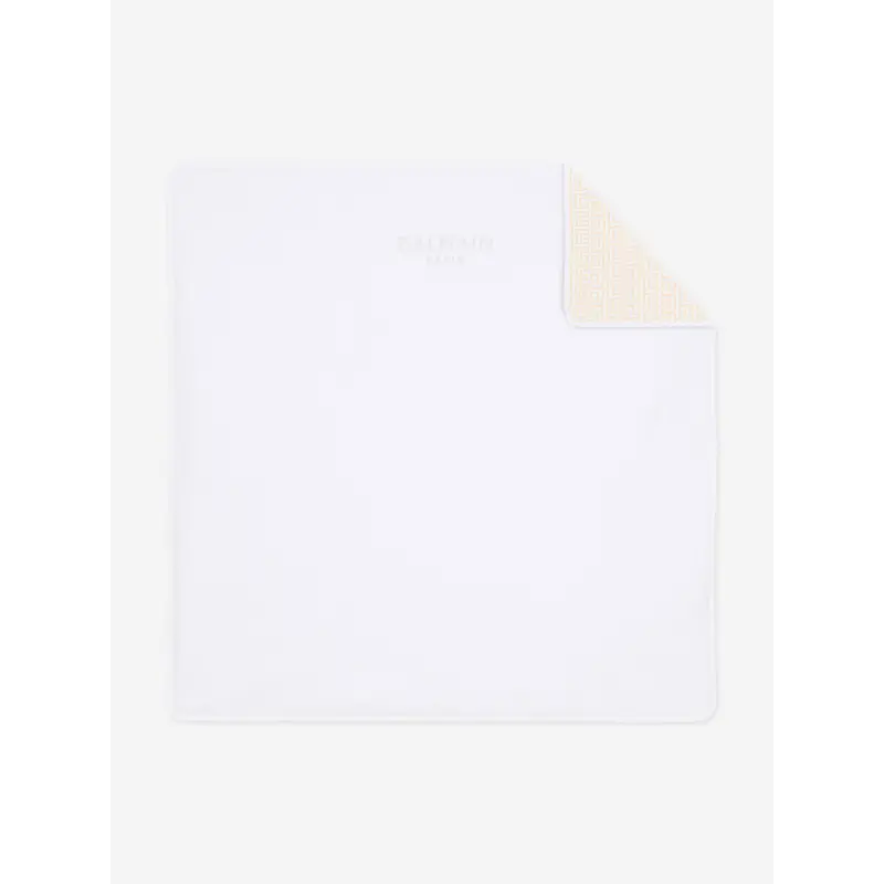 Balmain Baby Logo Blanket in Beige (80cm)