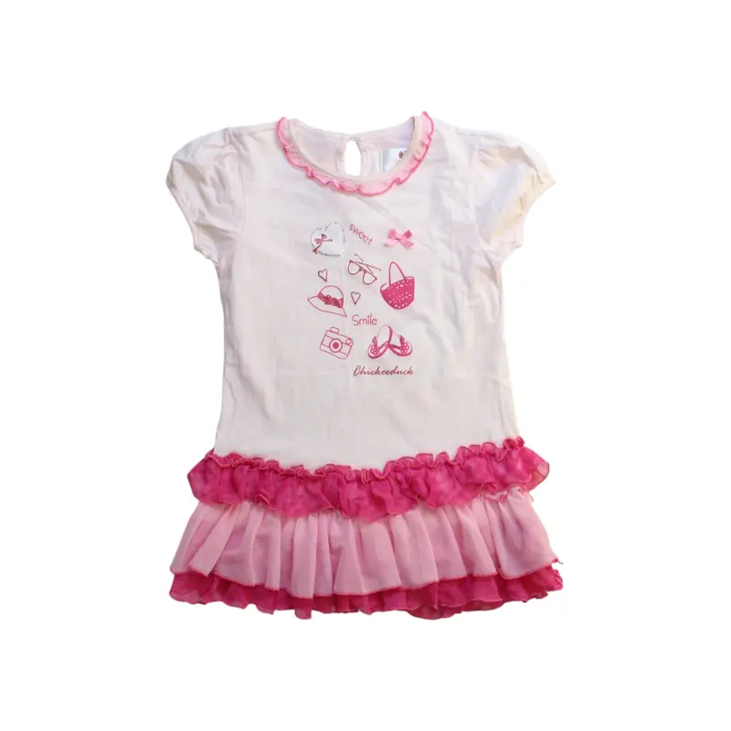 Chickeeduck Ruffle Dress 6T