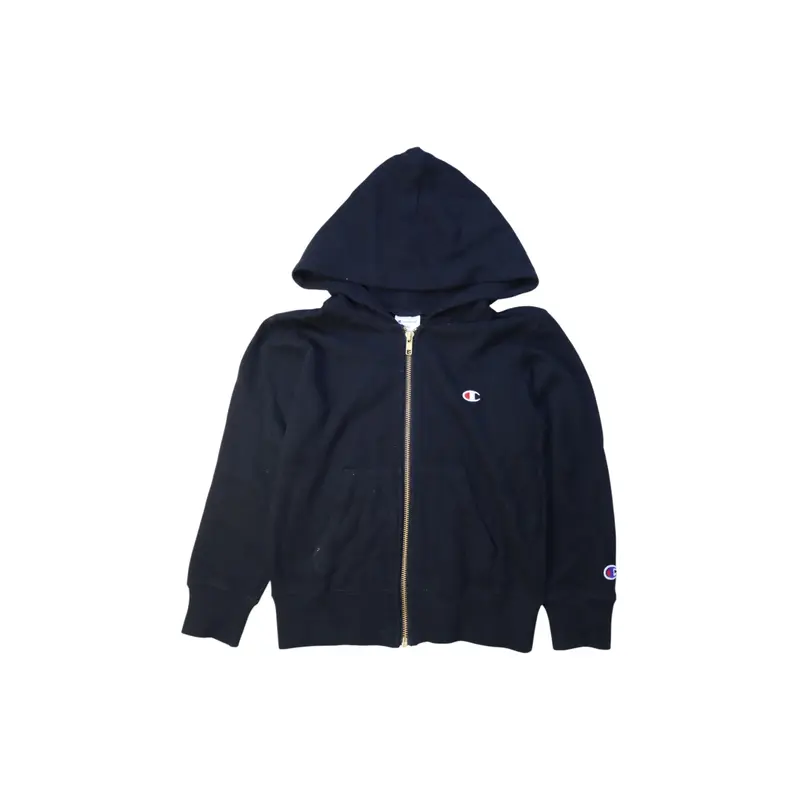 Champion Hooded Zippered Sweatshirt Size 7Y-8Y