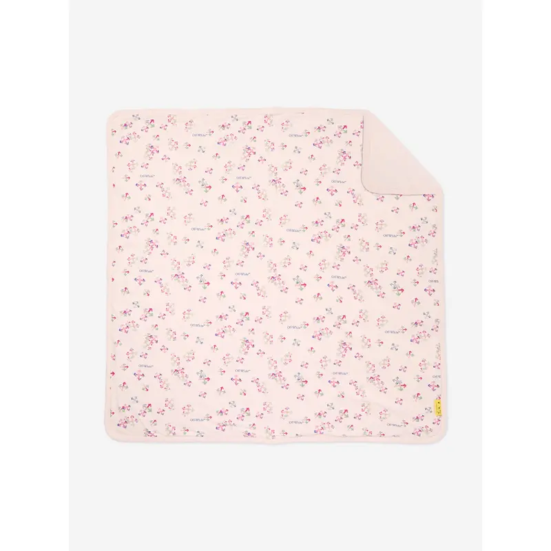 Off-White Baby Girls AOP Arrow Blanket in Pink (80cm)