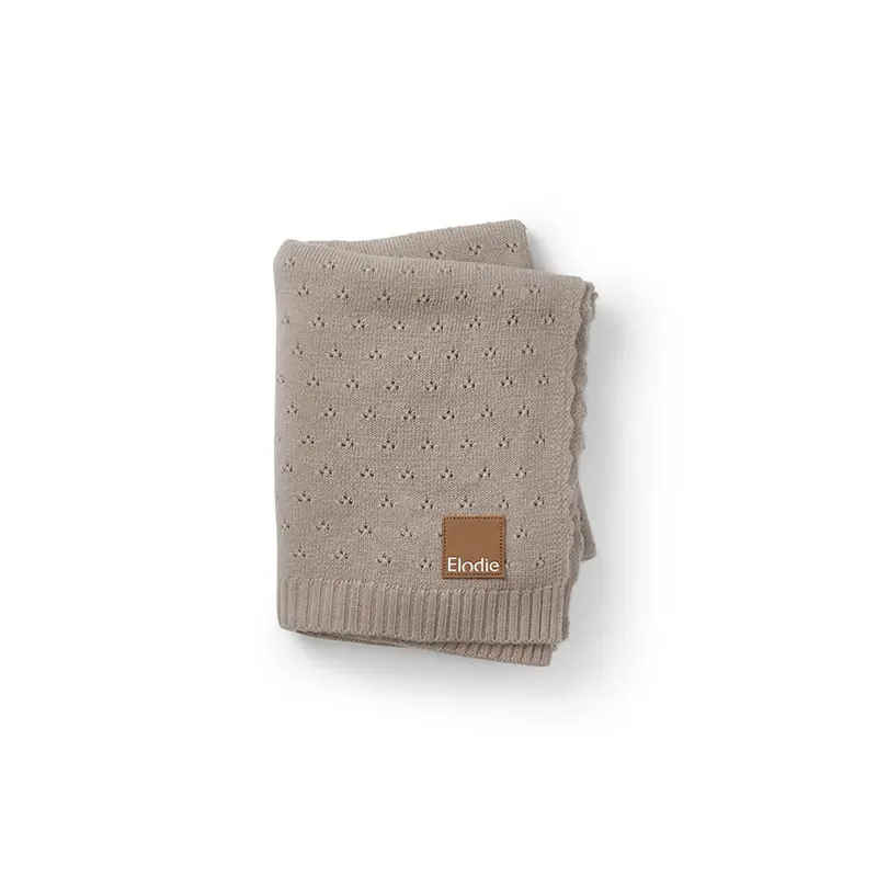 Elodie Details Pointelle Blanket - Tender Taupe