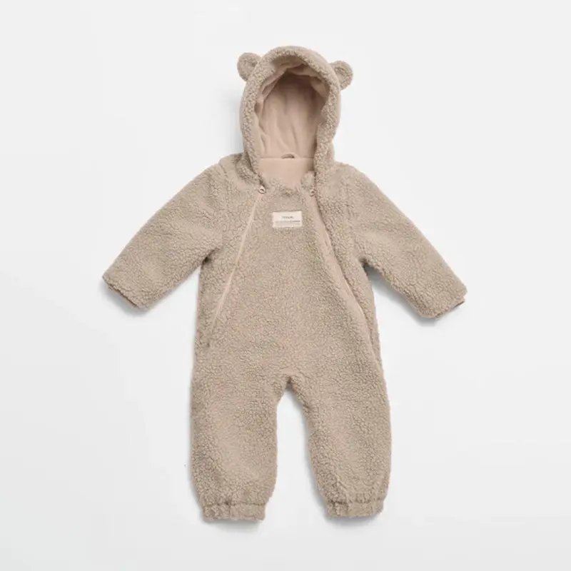 FINNSON Alf Footless Eco Pram Suit Borg - Beige