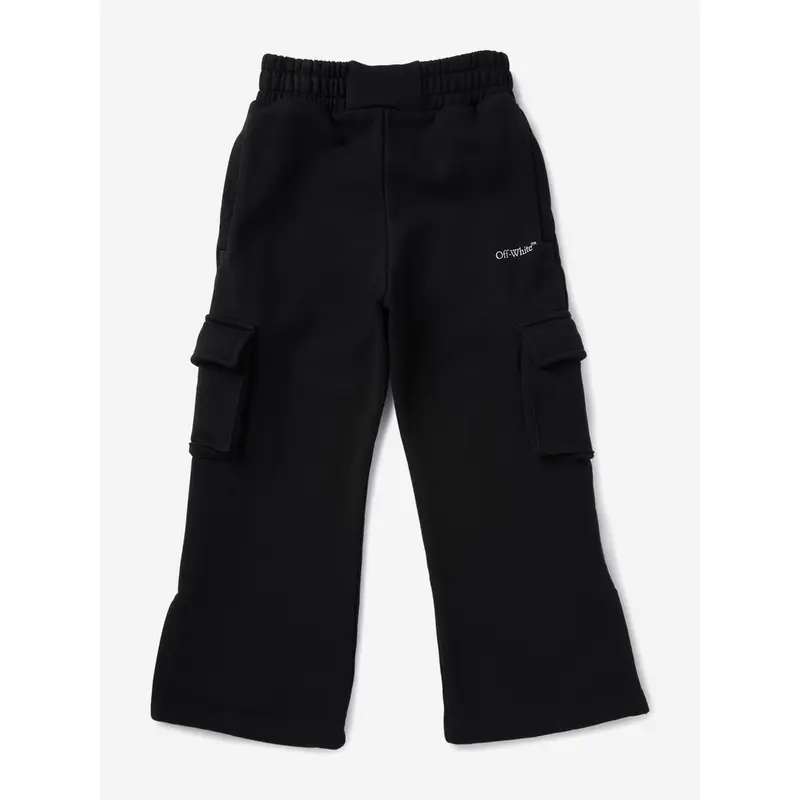 Off-White Girls Bookish Cargo Sweatpants in Black