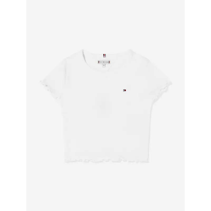 Tommy Hilfiger Girls Essential Rib Top in White