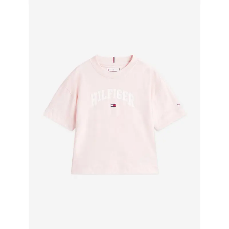 Tommy Hilfiger Girls Varsity Archive T-Shirt in Pink
