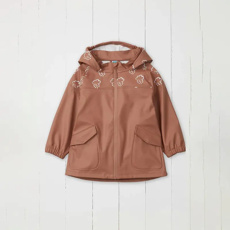 Grass & Air Colour Revealing Rainster Jacket - Rose