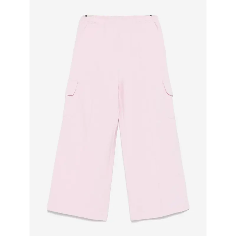 Palm Angels Girls New Track Wide Cargo Pants in Pink