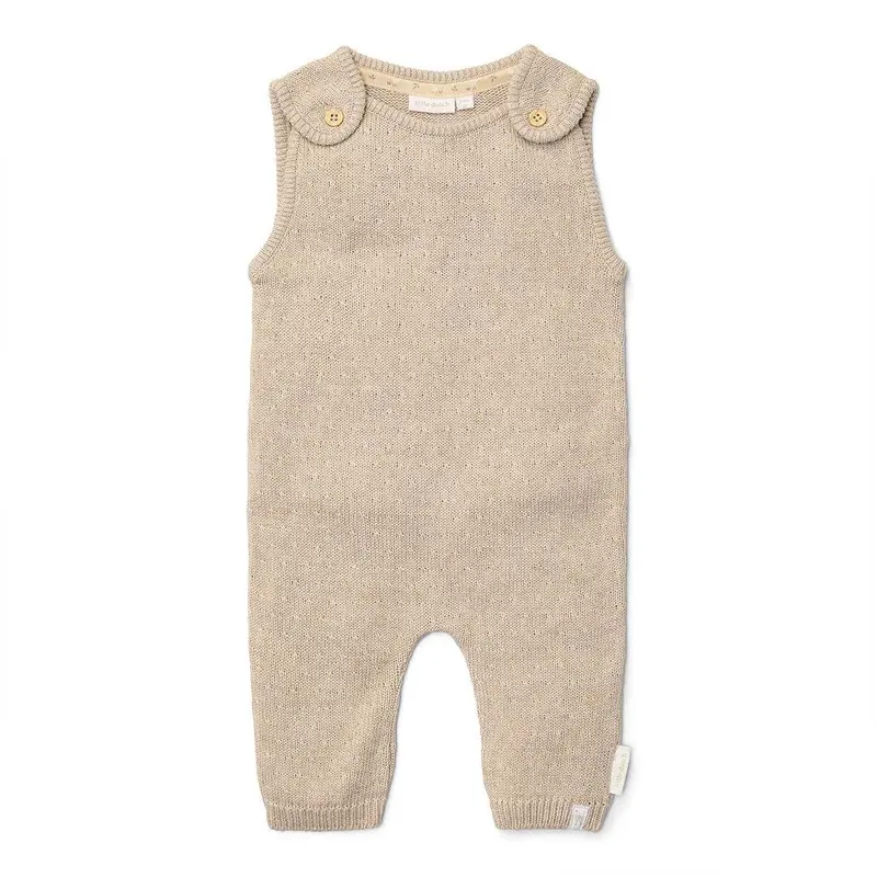 Little Dutch Knitted One-Piece - Soft Beige Melee