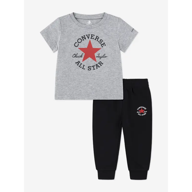 Converse Boys Dissected CTP T-Shirt and Pants Set in Black