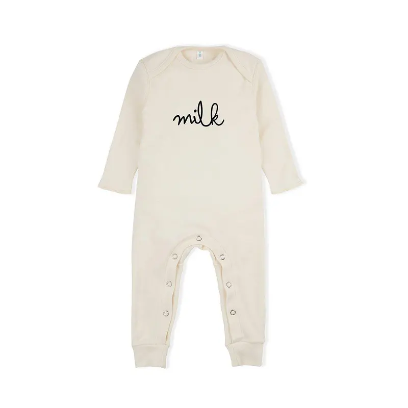 Organic Zoo Milk Playsuit - Natural