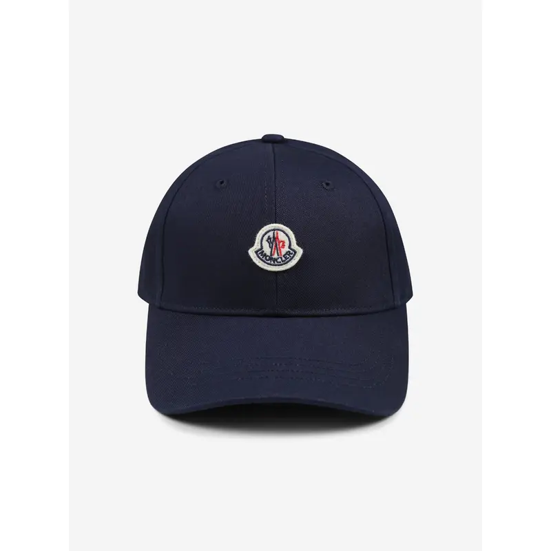 Moncler Enfant Boys Logo Cap in Navy