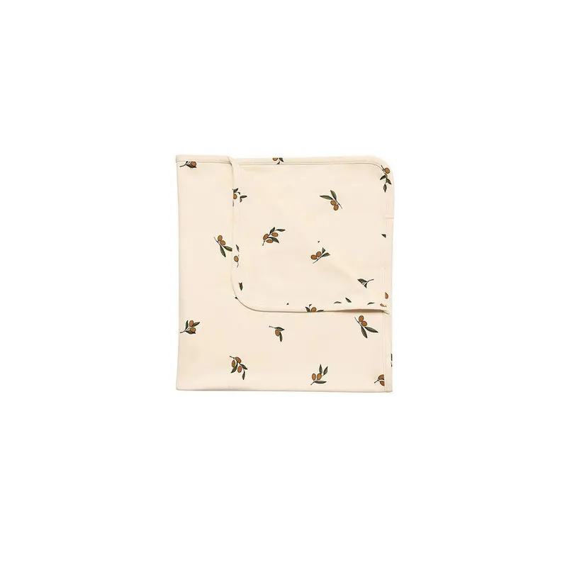 Organic Zoo Reversible Blanket - Olive Garden