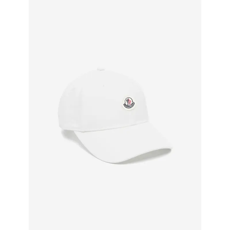 Moncler Enfant Boys Logo Cap in White