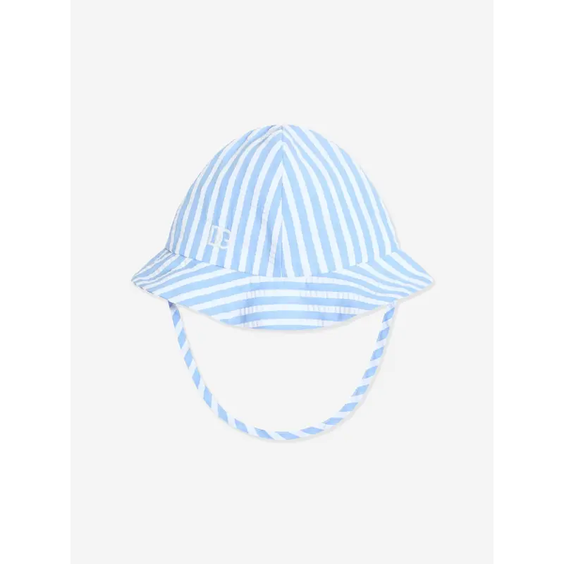 Dolce & Gabbana Baby Boys Striped Seersucker Hat in Blue