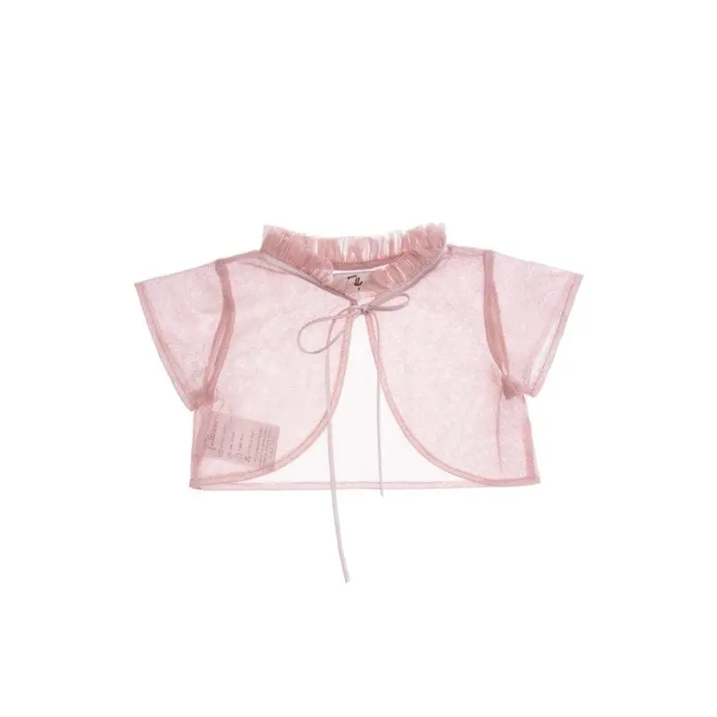 Rose Mesh Ruffle Cardigan