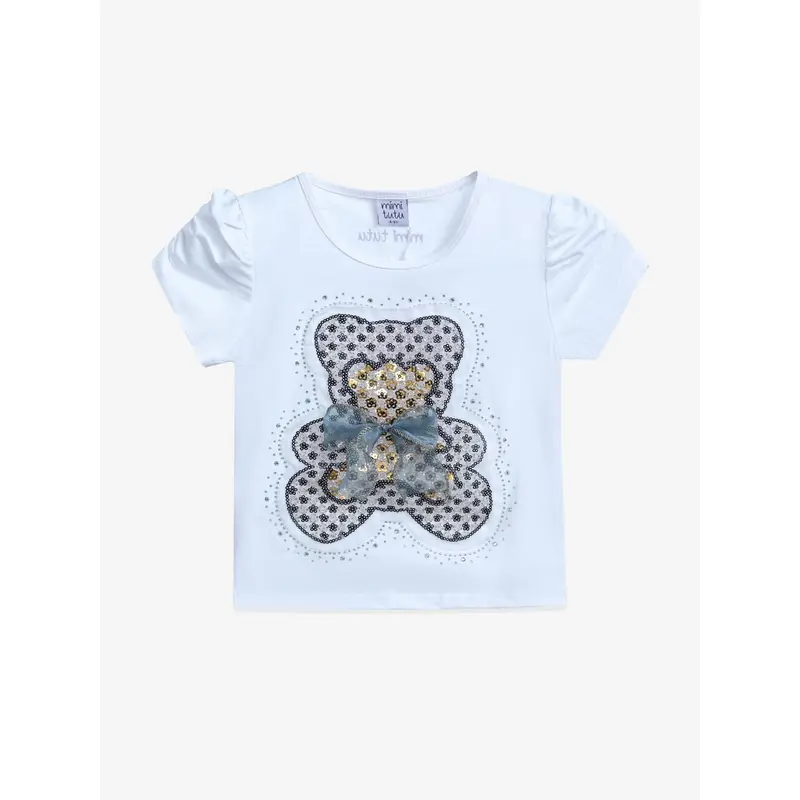 White Bear Applique T-Shirt