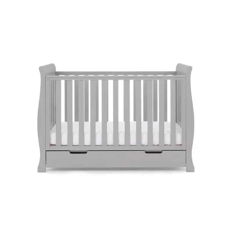 Obaby Stamford Mini Cot Bed - Warm Grey