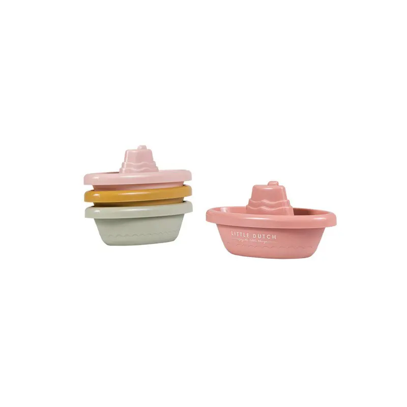 Little Dutch Stackable Bath Boats - Pink