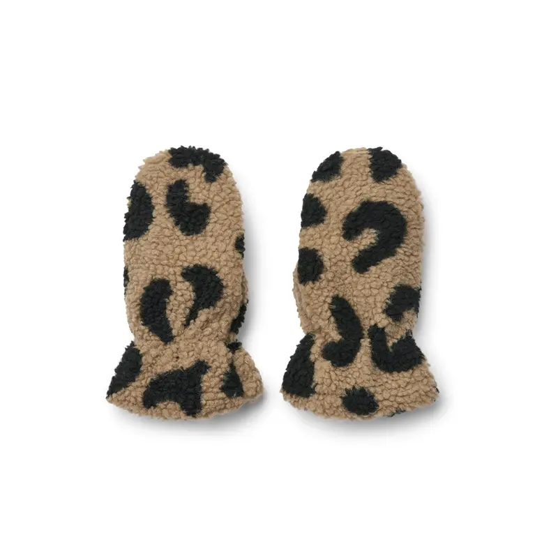 Liewood Grethe Fleece Gloves - Mega Leo / Oat Mix