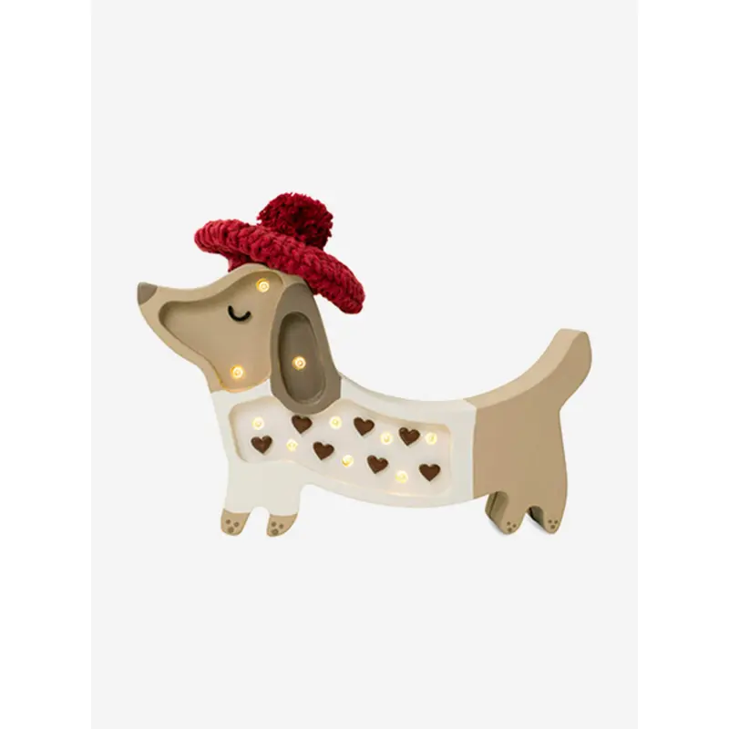 Little Lights Puppy Mini Lamp in White (23x14x5 cm)