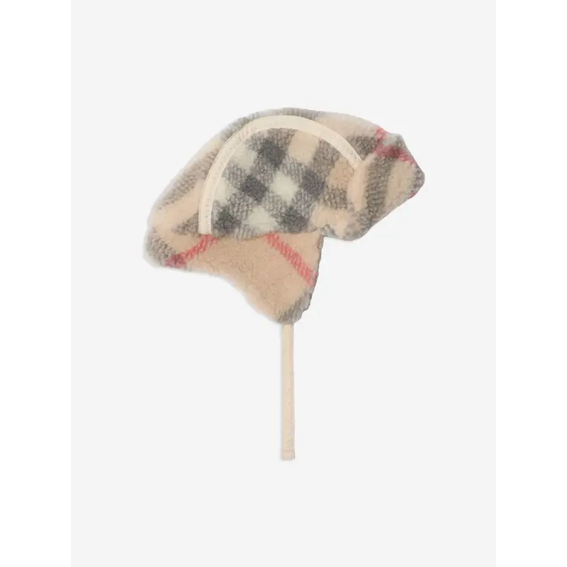 Burberry Baby Turner Check Hat in Beige