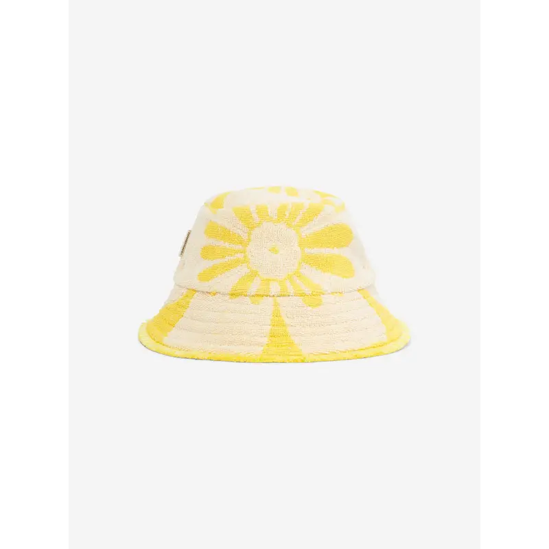 Zimmermann Girls Jacquard Towel Bucket Hat in Yellow
