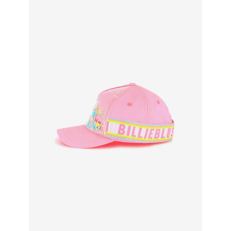 Billieblush Girls Confetti Heart Cap in Pink
