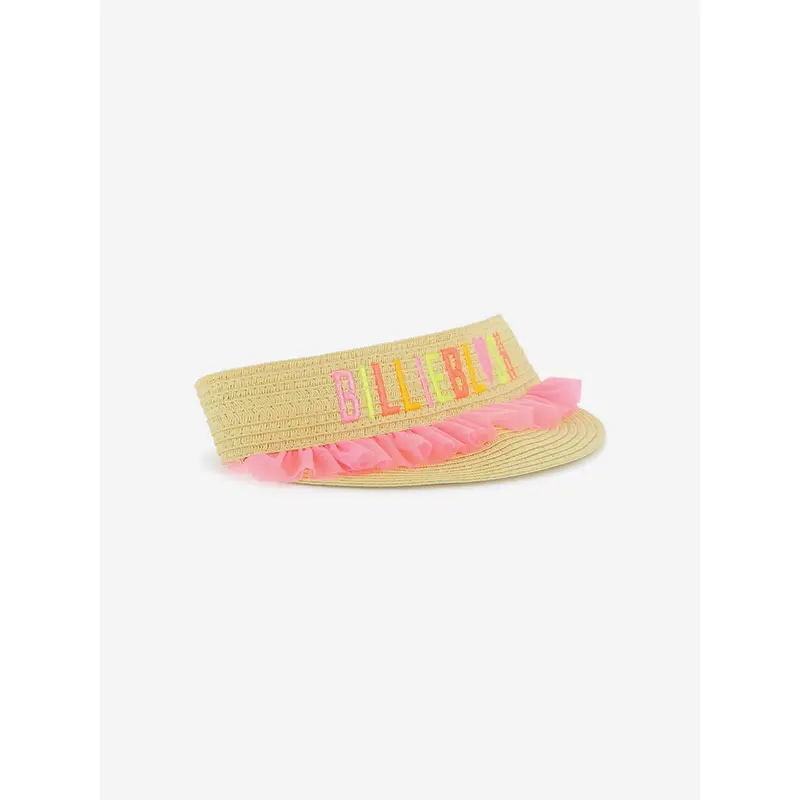 Billieblush Girls Straw Visor in Beige