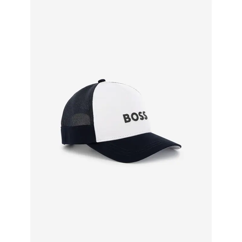 BOSS Boys Logo Cap in Navy