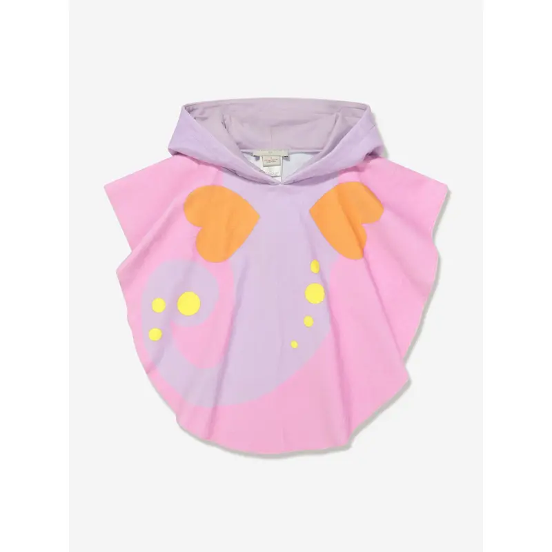 Stella McCartney Girls Mermaid Hooded Towel in Purple