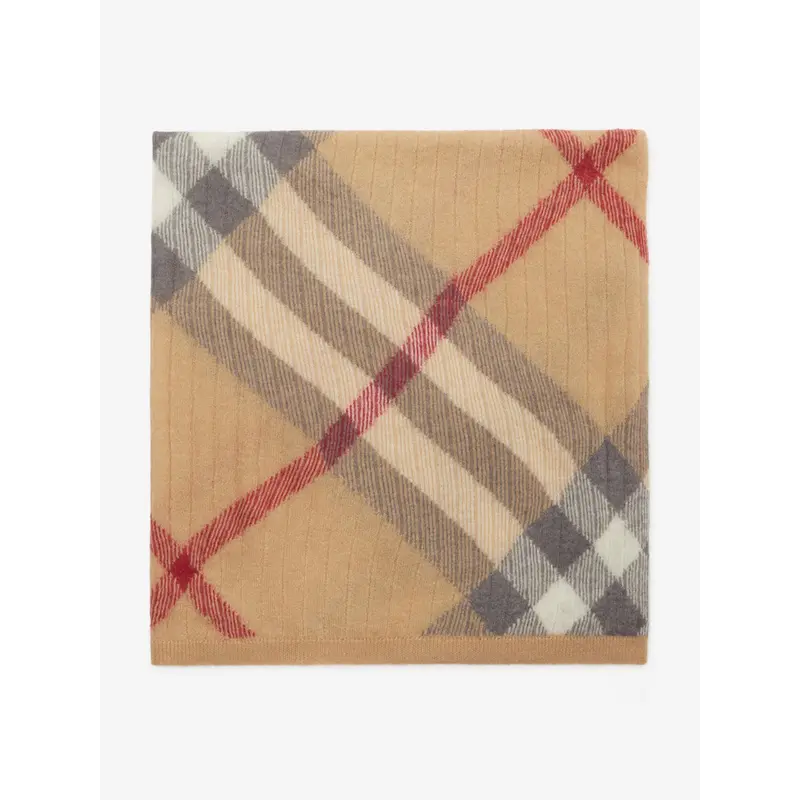 Burberry Baby Check Wool Blanket in Beige (90 x 90cm)